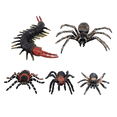 BESPORTBLE Halloween Spinnen Gruselige Tiermodelle für Lehrmittel und Deko für Halloween Realistische Simulation von Spinnen und Tausendfüßlern für Spaß und Lernspiele von BESPORTBLE