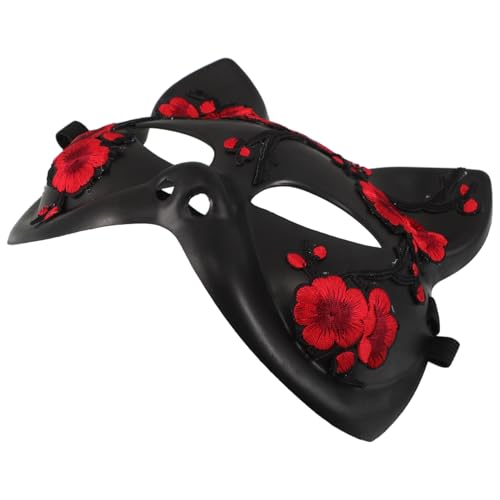 BESPORTBLE Halloween-Tiergesichtsmaske: Cosplay-Katzenmaske Fuchs-Maskenball-Kostüm Gesichtsbedeckung Für Halloween-Karneval Cosplay-Kostümzubehör von BESPORTBLE