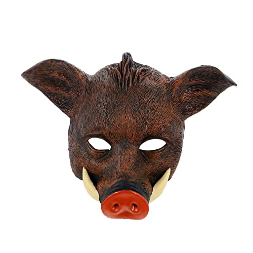 BESPORTBLE Halloween Tiermaske Wildschwein Design Dekorative Party Maske Für Cosplay Und Mottopartys Braune Halloween Maske Für Erwachsene BESPORTBLE Halloween Tiermaske Wildschwein Design Dekorative Party Maske Für Cosplay Und Mottopartys Braune Halloween Maske Für Erwachsene von BESPORTBLE