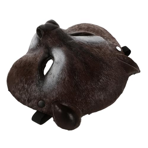 BESPORTBLE Halloween Tiermasken Realistische Cartoon Tierkopfmaske Tiermaske Entzückende Eichhörnchen Kostümmaske Tier Halbmaske Coole Halloween Pelzform Partys Maskerade Gruseliger von BESPORTBLE