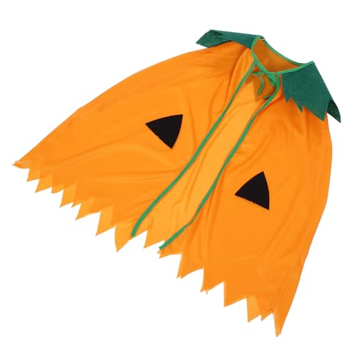 BESPORTBLE Halloween Umhang Kürbis Kostüm Cape für Mädchen Jungen Unisex Klassischer Farbdesign Einfach Anzuziehen für Halloween Cosplay Party Verkleidung Fasching Einheitsgröße von BESPORTBLE