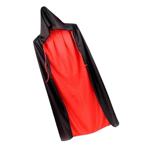 BESPORTBLE Halloween Umhang mit Doppellagiger Schwarzer Roter Vampir Cosplay Umhang für Erwachsene Kostümzubehör für Halloween Karnevalspartys von BESPORTBLE