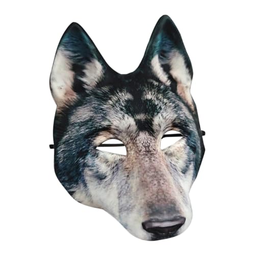 BESPORTBLE Halloween Werwolf Maske Tiermaske Realistische Wolf Cosplay Anziehmaske Für Gruselige Halloween Partys Maske Für Verkleidungen von BESPORTBLE