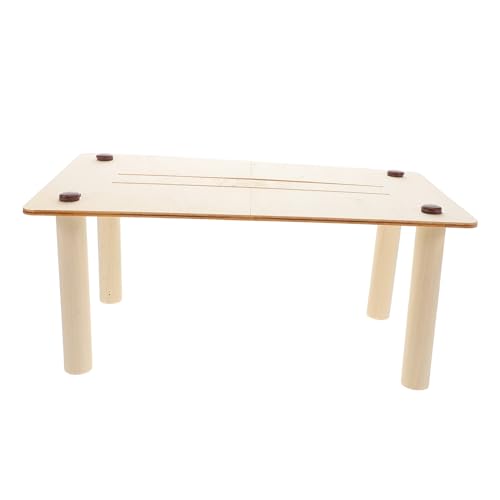 BESPORTBLE Hamster Spieltisch aus Holz mit Leiter wasserdichte Plattform für Kleintiere für Hamster Rennmäuse und Chinchillas Fördert Motorik und Kognitive Fähigkeiten von BESPORTBLE