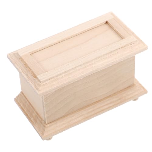 BESPORTBLE Handgefertigte Holz Ottomane für Mini Schlafzimmer Leere Box Puppenhauszubehör für Kreative Miniaturwelten BESPORTBLE Handgefertigte Holz Ottomane für Mini Schlafzimmer Leere Box Puppenhauszubehör für Kreative Miniaturwelten von BESPORTBLE