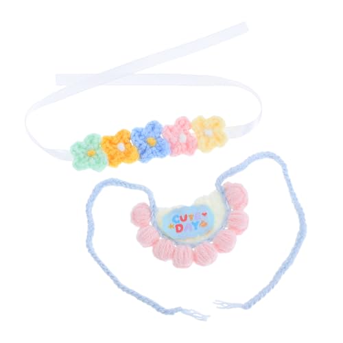 BESPORTBLE Handgestricktes Puppenkleid mit Blumen-Haarband und Wiederverwendbarem Sabberfänger für Puppen Plüschtiere Sammler Zubehör BESPORTBLE Handgestricktes Puppenkleid mit Blumen-Haarband und Wiederverwendbarem Sabberfänger für Puppen Plüschtiere Sammler Zubehör von BESPORTBLE