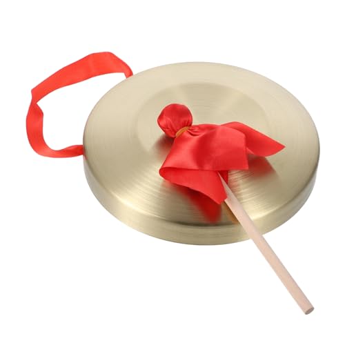 BESPORTBLE Handgong für Gong Schlaginstrument für Schule Festivals und Partys Leicht Tragbar und Vielseitig Einsetzbar Klare und Laute Klangqualität Mit Lanyard für Einfache Aufhängung von BESPORTBLE