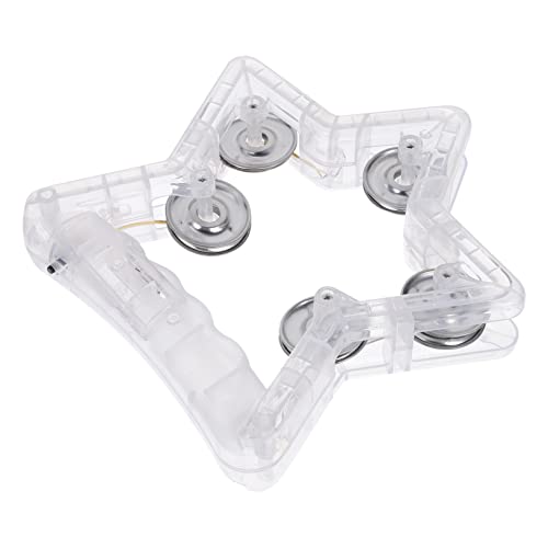 BESPORTBLE Handheld Glow Tamburin Musikalisch Blinkendes Tamburin Für Kleinkinder Batteriefrei Mit Lichtsteuerungsfunktionen Für Partys Festivals Und Feiertagsfeiern von BESPORTBLE