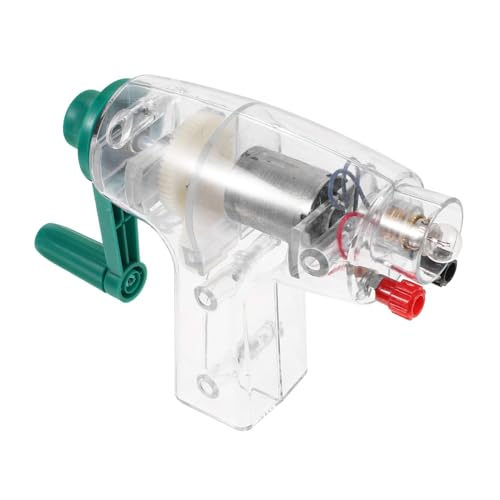 BESPORTBLE Handkurbelgenerator Handbetriebener Stromgenerator für Wissenschaftliche Experimente Kompakt Multifunktional Tragbar für Schüler und Energieumwandlung Demonstration von BESPORTBLE
