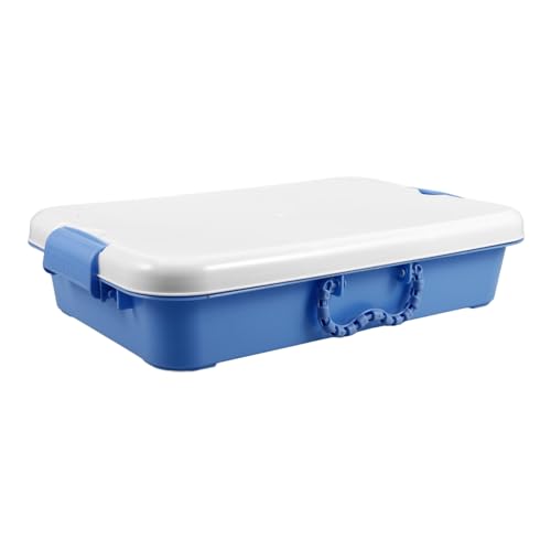 BESPORTBLE Handlicher Montessori Sandkasten Mit Abdeckung Tragbarer Sandkasten Für Freien Aufbewahrungsbox Für Kleine Spielzeuge von BESPORTBLE