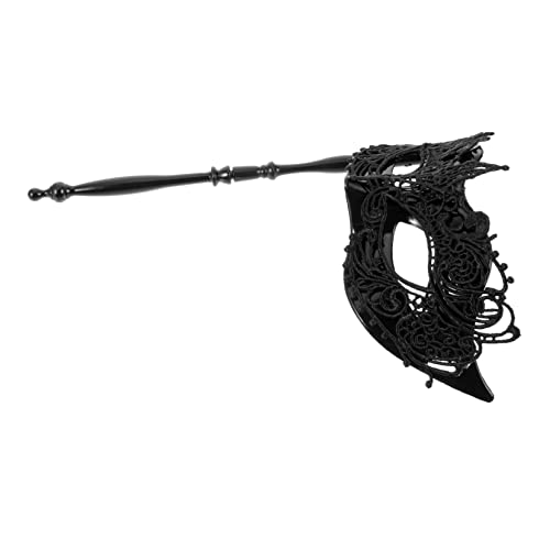 BESPORTBLE Handmaske aus Spitze Party handhaben funkeln Maskerade-Maske für Frauen halloween masken halloweenmaske Halloween-Maske kleidung Frauenmaskenstütze Maskerademaske mit Stock Plastik von BESPORTBLE