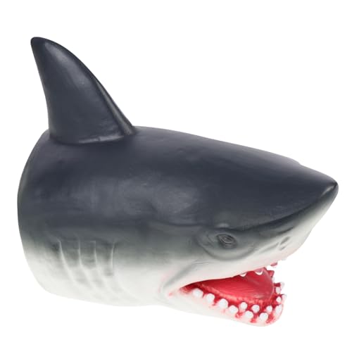 BESPORTBLE Handpuppe Fischkopf Vinyl Handspielzeug für Eltern Junge Mädchen Interaktion Pädagogisch Realistisch Kinderhandspielzeug für Rollenspiele und Geschichtenerzählen von BESPORTBLE