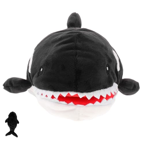 BESPORTBLE Handpuppe Meerestier Schwarz Delfin Handspielzeug für Vorschulkinder zum Geschichtenerzählen Rollenspiel und Frühkindlicher Pädagogisches von BESPORTBLE