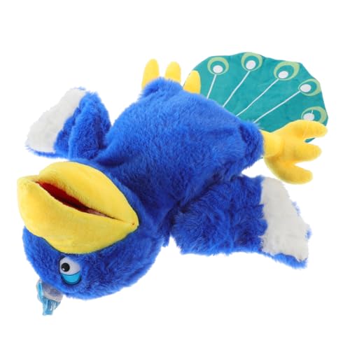 BESPORTBLE Handpuppe Pfau Plüsch Interaktive Geschichtenerzähler Handspielzeug für Fördert Kreativität und Fantasie Waschbar und Langlebig von BESPORTBLE