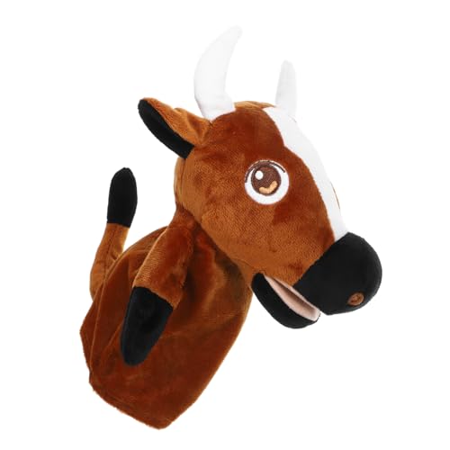 BESPORTBLE Handpuppe Rind Interaktive Tierische Fingerpuppe Zum Geschichtenerzählen Weiches Für Rollenspiele Und Kreative Erzählungen von BESPORTBLE