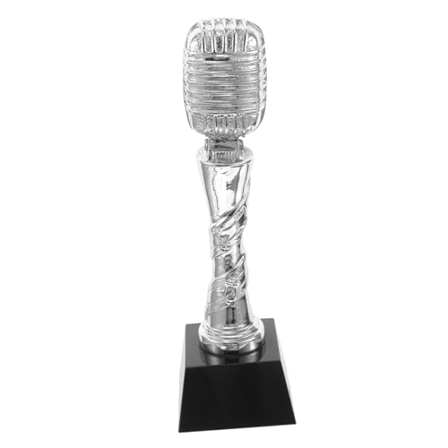 BESPORTBLE Harz-mikrofon-trophäe Für Gesangswettbewerbe, Musik-Anerkennung, Mikrofon-modellierungs-trophäe, Community-trophäe, Trophäe Für Gesangswettbewerbe von BESPORTBLE