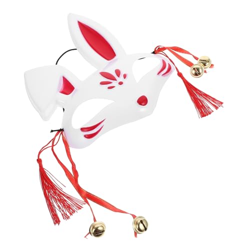 BESPORTBLE Hasenmaske Cosplay Halloween pelzige Maske Party verkleiden Rot haloween schminke deko für grabgesteck allerheiligen Halbgesichtsmaske für Kostümpartys Masken für Maskerade Plastik von BESPORTBLE