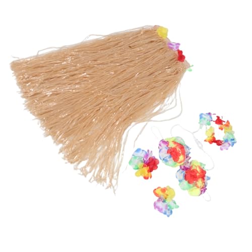 BESPORTBLE Hawaii Kostüm mit Strohröckchen Farbenfroher Top Blumenarmband Komplettes Luau Outfit für Mädchen Geeignet für Strandparty Bühnenauftritt und Festlichkeiten BESPORTBLE Hawaii Kostüm mit Strohröckchen Farbenfroher Top Blumenarmband Komplettes Luau Outfit für Mädchen Geeignet für Strandparty Bühnenauftritt und Festlichkeiten von BESPORTBLE
