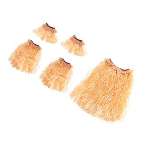 BESPORTBLE Hawaiian Hula Grass Skirt mit Elastischem Hawaii Party Kostüm für Luau Tanz Tropische Party Deko Verstellbar für Strand Themenfeiern von BESPORTBLE