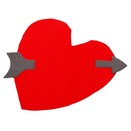 BESPORTBLE Herz Kostüm Damen Cupid Kostüm Party Karneval Bühnenkostüm für Halloween Valentinstag Cosplay Verstellbar Leicht und Wiederverwendbar von BESPORTBLE