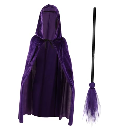 BESPORTBLE Hexen Besen Mit Umhang Halloween Kostüm Zubehör Für Erwachsene Perfekte Besenstütze Für Cosplay Und Halloween Dekoration BESPORTBLE Hexen Besen Mit Umhang Halloween Kostüm Zubehör Für Erwachsene Perfekte Besenstütze Für Cosplay Und Halloween Dekoration von BESPORTBLE