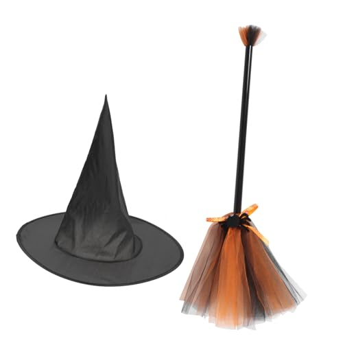 BESPORTBLE Hexenhut und Hexenbesen Verstellbar aus Robustem Oxford- Halloween Kostüm Zubehör für Party Foto Requisiten Geeignet für Erwachsene für Fasching und Themenpartys BESPORTBLE Hexenhut und Hexenbesen Verstellbar aus Robustem Oxford- Halloween Kostüm Zubehör für Party Foto Requisiten Geeignet für Erwachsene für Fasching und Themenpartys von BESPORTBLE