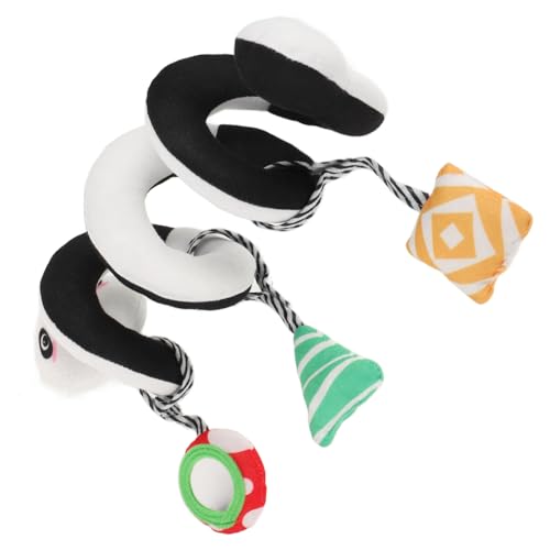 BESPORTBLE Hochkontrast Babyspielzeug Spiralanhänger Plüsch Panda für Laufstall Kinderwagen Jahre Sensomotorisch Weiches Greifspielzeug Visuellen Entwicklung von BESPORTBLE