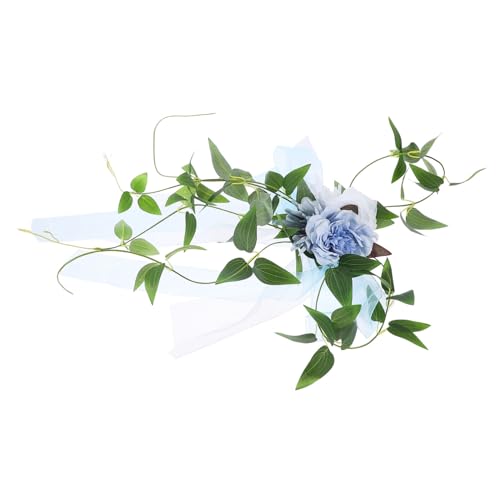BESPORTBLE Hochzeitsaccessoire Stuhllehne Mit Blumendekor Dekorative Stuhldekoration Für Hochzeiten Outdoor Ceremonien Und Fotoshootings Kunstblumen Für Feierlichkeiten von BESPORTBLE
