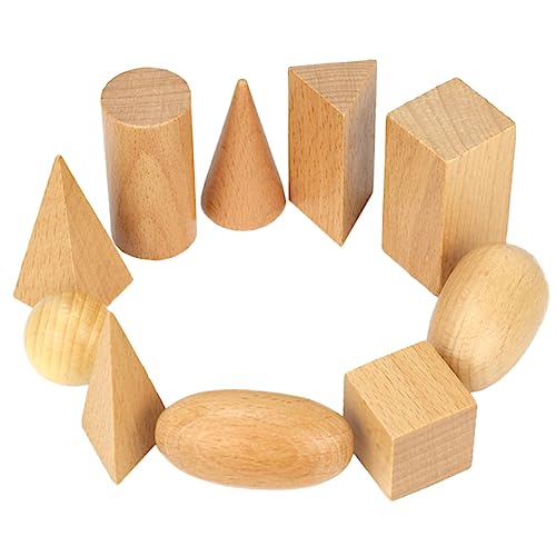 BESPORTBLE Hölzerne Geometrische Bausteine Für Lustiges Und Lehrreiches Für Frühkindliche Entwicklung Pädagogisches Stapelspielzeug Für Jungen Und Teile Khaki von BESPORTBLE