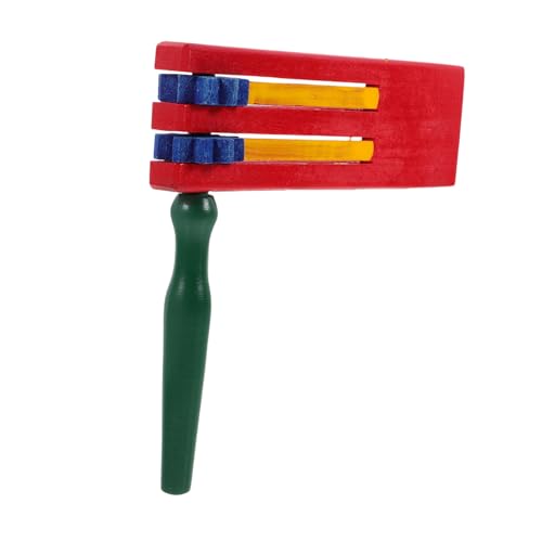 BESPORTBLE Hölzerne Ratschen Tragbare Holzratsche für Percussion Musikinstrument zur Musikalischen Früherziehung und Kreativitätsförderung Vielseitig Einsetzbar von BESPORTBLE