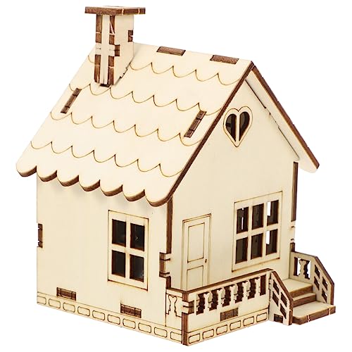 BESPORTBLE Hölzerne Spieluhr Im Hausdesign Handbetriebenes Musikspielzeug Für Schreibtischdekoration Für Lehrkräfte Und Dekorationsliebhaber Töne DIY Bastelprojekt von BESPORTBLE