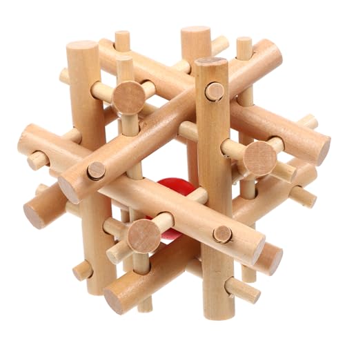 BESPORTBLE Hölzernes Gehirnspielzeug Intelligentes Holzpuzzle Für Knobelspiel Geistigen Entwicklung Für Jungen Und Jahren Lernspielzeug von BESPORTBLE