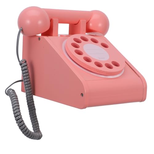 BESPORTBLE Hölzernes Interaktionsspielzeug Simuliertes Telefonspielzeug Im Retro Stil Für Rollenspiele Und Kreative Aktivitäten Fördert Die Eltern Interaktion von BESPORTBLE