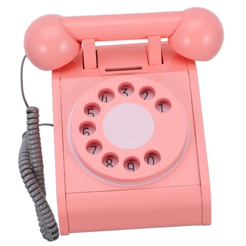 BESPORTBLE Hölzernes Retro Telefonspielzeug Für Simuliertes Wähltelefon Interaktives Für Jungen Für Entwicklung Und Rollenspiele von BESPORTBLE