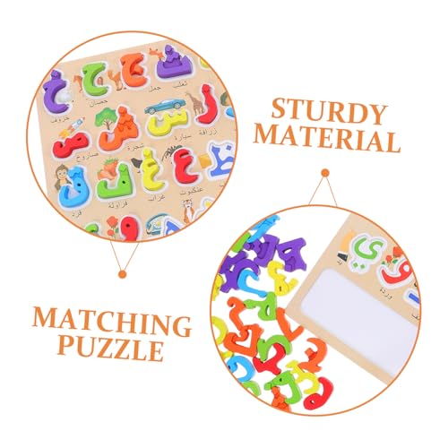 BESPORTBLE Holz Arabisch Alphabet Puzzle Montessori Lernspielzeug für Buchstabenerkennung und Sprachentwicklung Großes Quadratisches Steckpuzzle für Frühe Bildung und Kognitive BESPORTBLE Holz Arabisch Alphabet Puzzle Montessori Lernspielzeug für Buchstabenerkennung und Sprachentwicklung Großes Quadratisches Steckpuzzle für Frühe Bildung und Kognitive von BESPORTBLE