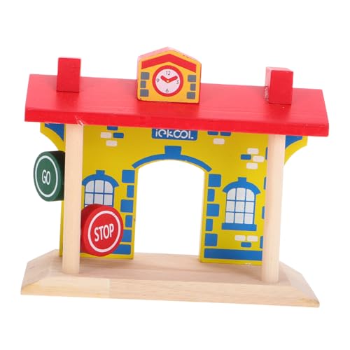 BESPORTBLE Holz Bahnsteig Spielset mit Schranken und Gleis Zubehör Kindgerechtes Holzspielzeug für Jungen und Mädchen Fördert Kreativität Motorik und Verkehrsregeln für Tischbahn und BESPORTBLE Holz Bahnsteig Spielset mit Schranken und Gleis Zubehör Kindgerechtes Holzspielzeug für Jungen und Mädchen Fördert Kreativität Motorik und Verkehrsregeln für Tischbahn und von BESPORTBLE