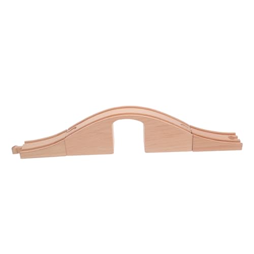 BESPORTBLE Holz Bahnüberführung Für Modelleisenbahn Erweiterungsbrücke Aus Holz Für Bahngleise Simulation Eisenbahnbrücke Perfektes Modelleisenbahnzubehör Für Kreative von BESPORTBLE