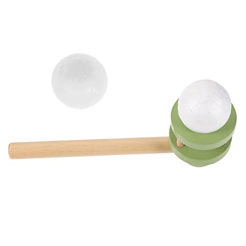 BESPORTBLE Holz Blasball Grün Balance Übungs Spiel für Atemkontrolle und Koordinationstraining Indoor und Outdoor Pädagogisches für Familie und Kindergarten von BESPORTBLE