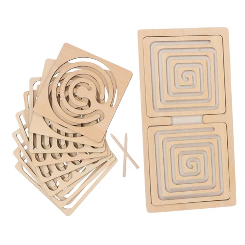 BESPORTBLE Holz Brain Teaser für Erwachsene und Teens Kognitives Denkspiel zur Gehirnentwicklung Edukatives Puzzle für Büro und Zuhause Fördert Konzentration und Feinmotorik Teilig von BESPORTBLE