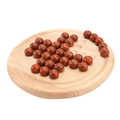 BESPORTBLE Holz Brettspiel für Erwachsene Klassisches Schachspiel Pädagogisches Kognitives Lernspielzeug aus Sicherem Lackiertem Holz Fördert Logisches und Geduld für Freizeit und Partyspaß von BESPORTBLE
