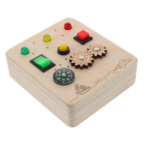 BESPORTBLE Holz Busy Board Lernspielzeug mit Schaltern und LEDs Pädagogisches Motorikspielzeug für Kleinkinder Koordination Kreativität und Feinmotorik Tragbares Kinderspielzeug BESPORTBLE Holz Busy Board Lernspielzeug mit Schaltern und LEDs Pädagogisches Motorikspielzeug für Kleinkinder Koordination Kreativität und Feinmotorik Tragbares Kinderspielzeug von BESPORTBLE