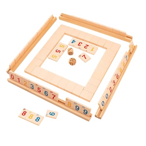 BESPORTBLE Holz Digitales Brettspiel mit Zahlen für Eltern Rutschfestes Lernspiel zur Hand Augen koordination Pädagogisches Familien Gesellschaftsspiel für Drinnen und Draußen von BESPORTBLE