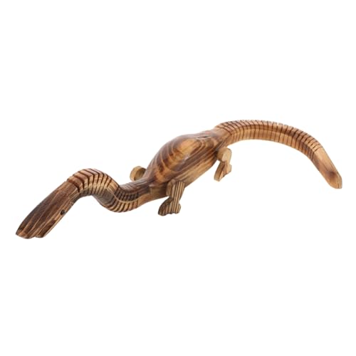 BESPORTBLE Holz Dinosaurier Modell Handgeschnitzt Realistisches Mini Holzfigur Dinosaurier Ornament Lernspielzeug für Jungen Mädchen Holzdekor von BESPORTBLE