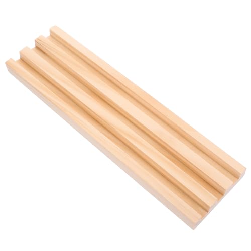 BESPORTBLE Holz Domino Rack Multifunktionale Domino Halterung für Stabilen Spielstand Elegantes Design für Tischspiele zur Präsentation von Dominosteinen und Kreativen Alphabet von BESPORTBLE