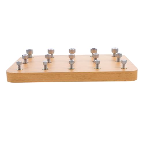 BESPORTBLE Holz Fingerübung Board Handrehabilitationsgerät zur Verbesserung der Hand Auge Koordination Geeignet für Heim und Klinikübungen aus Langlebigem Holz von BESPORTBLE