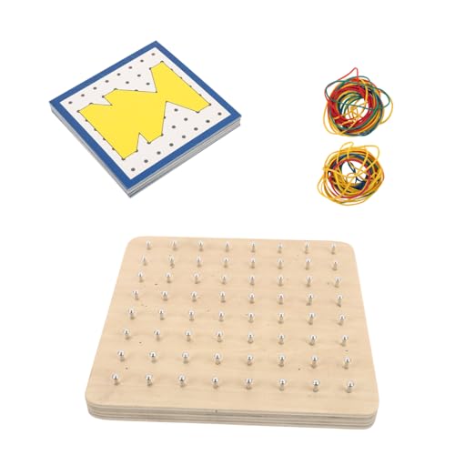 BESPORTBLE Holz Geoboard Nagelbrett Lernspielzeug Montessori Sensorisches Aktivitätsbrett für Geometrische Formen Mathe Lernhilfe Pädagogisches Holzspielzeug BESPORTBLE Holz Geoboard Nagelbrett Lernspielzeug Montessori Sensorisches Aktivitätsbrett für Geometrische Formen Mathe Lernhilfe Pädagogisches Holzspielzeug von BESPORTBLE