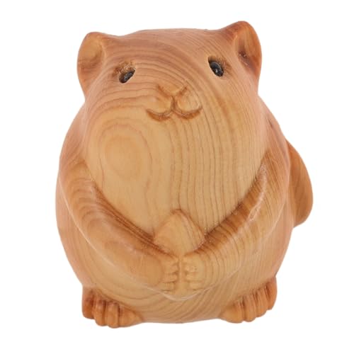 BESPORTBLE Holz Hamster Statue Süße Hamster Figur Aus Holz Handgeschnitzt Tierdekoration Und Holzdekor Holztierhandwerk Für Heimdekoration BESPORTBLE Holz Hamster Statue Süße Hamster Figur Aus Holz Handgeschnitzt Tierdekoration Und Holzdekor Holztierhandwerk Für Heimdekoration von BESPORTBLE