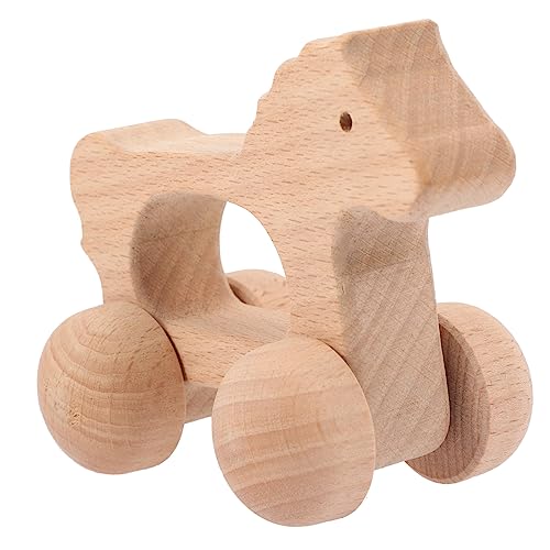 BESPORTBLE Holz Inertialspielzeug Für Kleinkinder Kreatives Schiebeauto Für Montessori Handgreifspielzeug Motorischen Fähigkeiten Für Jahre von BESPORTBLE