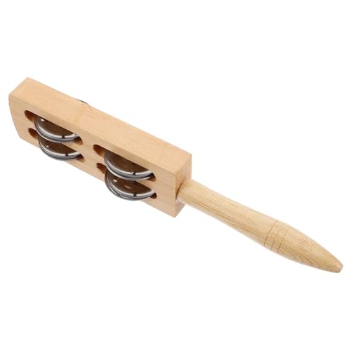 BESPORTBLE Holz Jingle Stick mit Glocken Handheld Percussion Instrument für Musikalisches für Junge Mädchen und Kleinkinder für Weihnachten und Festlichkeiten BESPORTBLE Holz Jingle Stick mit Glocken Handheld Percussion Instrument für Musikalisches für Junge Mädchen und Kleinkinder für Weihnachten und Festlichkeiten von BESPORTBLE