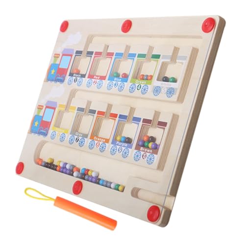 BESPORTBLE Holz Magnetspielzeug für Pädagogisches und Farbsortierspiel Lernspiel für Jahre Sicher Fördert Hand Auge Koordination und Mathematikfähigkeiten von BESPORTBLE